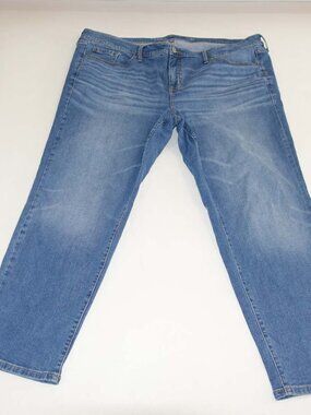Torrid Women's Perfect Boyfriend Ankle Jeans Size 22W Regular Blue Mid Rise 22WR